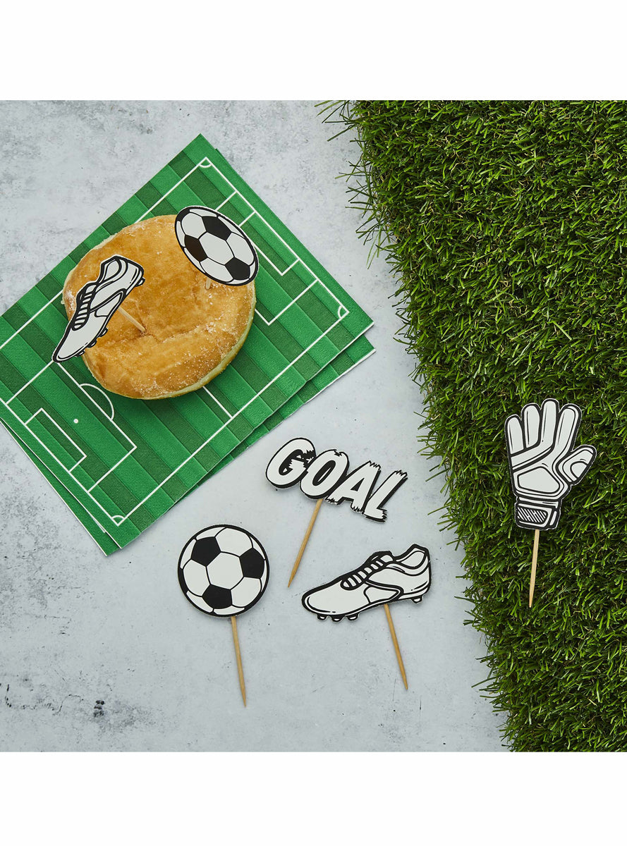 Its a Goal 12 Piece Soccer Party Food Picks - Lifestyle Image