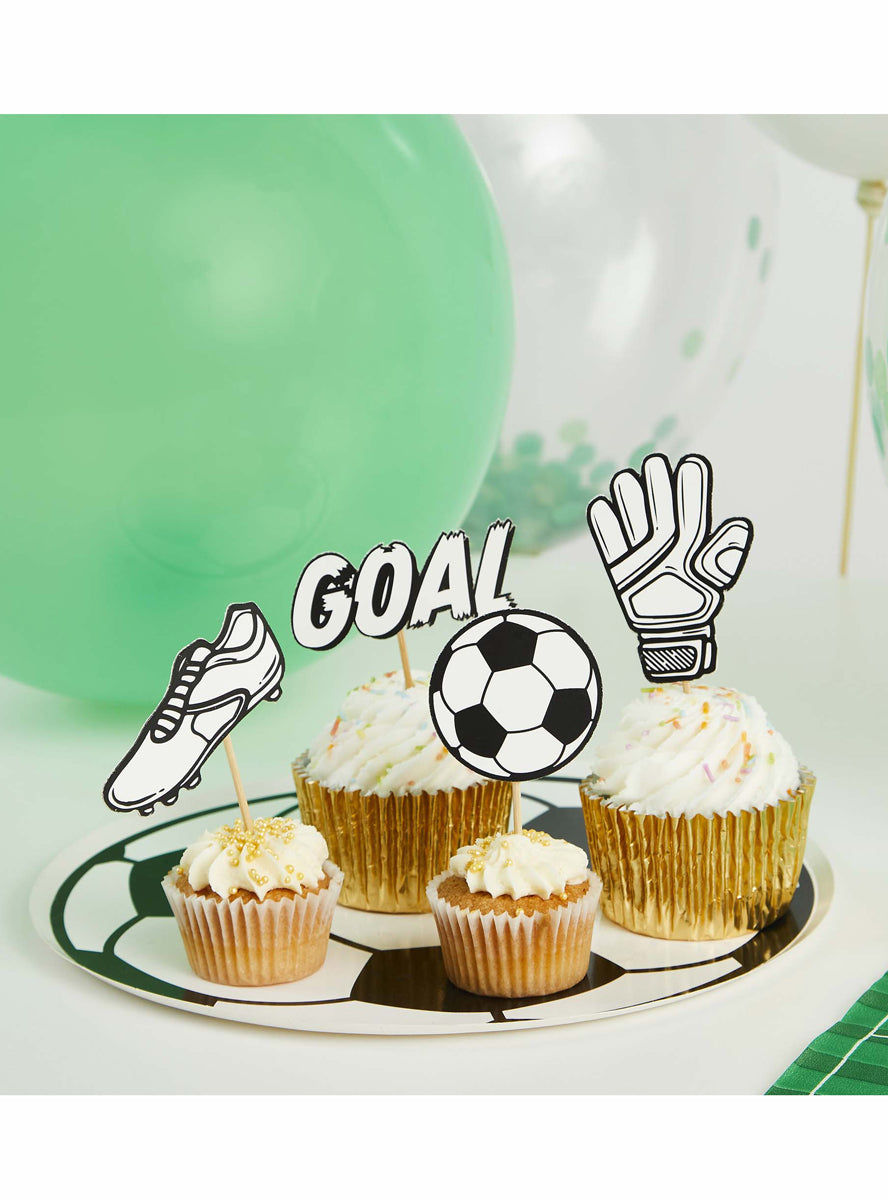 Its a Goal 12 Piece Soccer Party Food Picks - Main Image