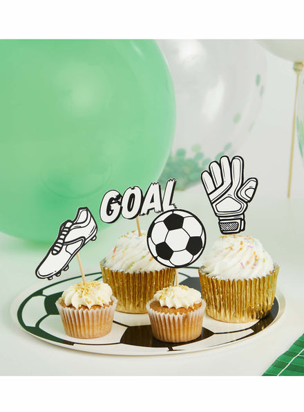 Its a Goal 12 Piece Soccer Party Food Picks - Main Image