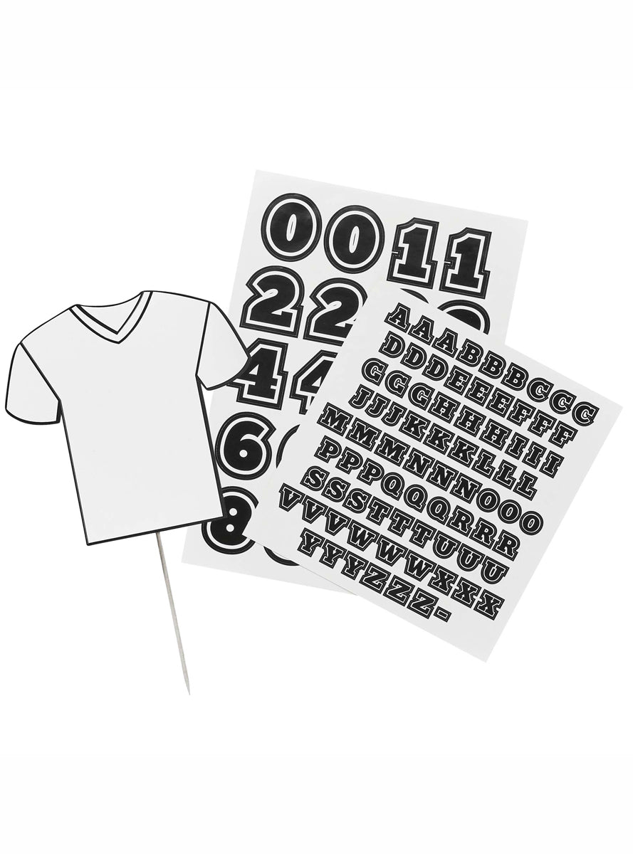 Its a Goal 25cm Customisable Soccer Shirt Birthday Cake Topper - Alternative Image