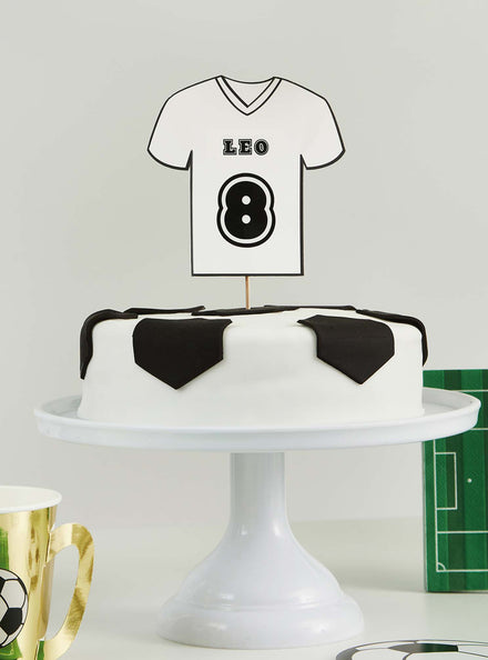 Its a Goal 25cm Customisable Soccer Shirt Birthday Cake Topper - Main Image