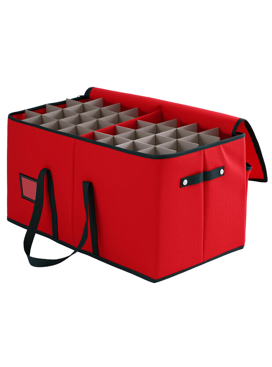 Jingle Jollys 128 Pocket Red Christmas Bauble Storage Bag - Main Image