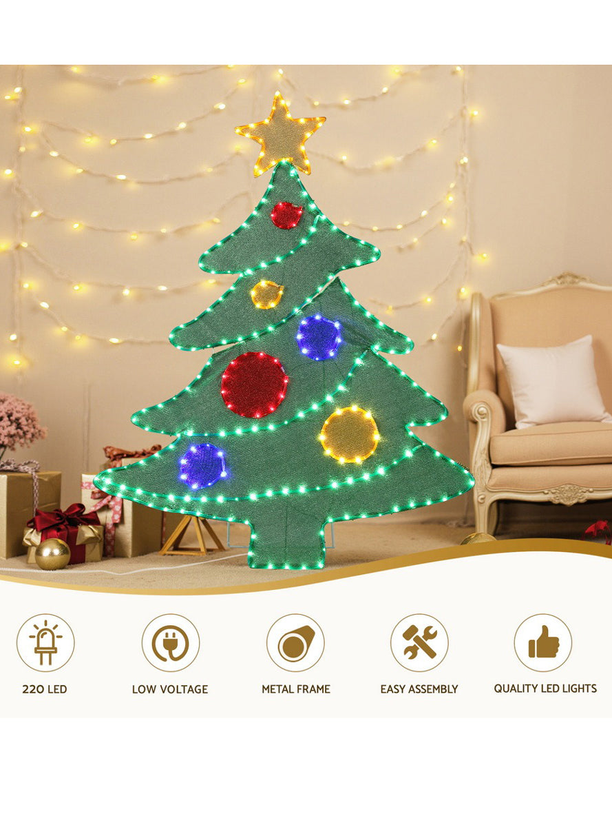 Jingle Jollys 150cm Christmas Tree Rop Light Outdoor Decoration - Information Image 2