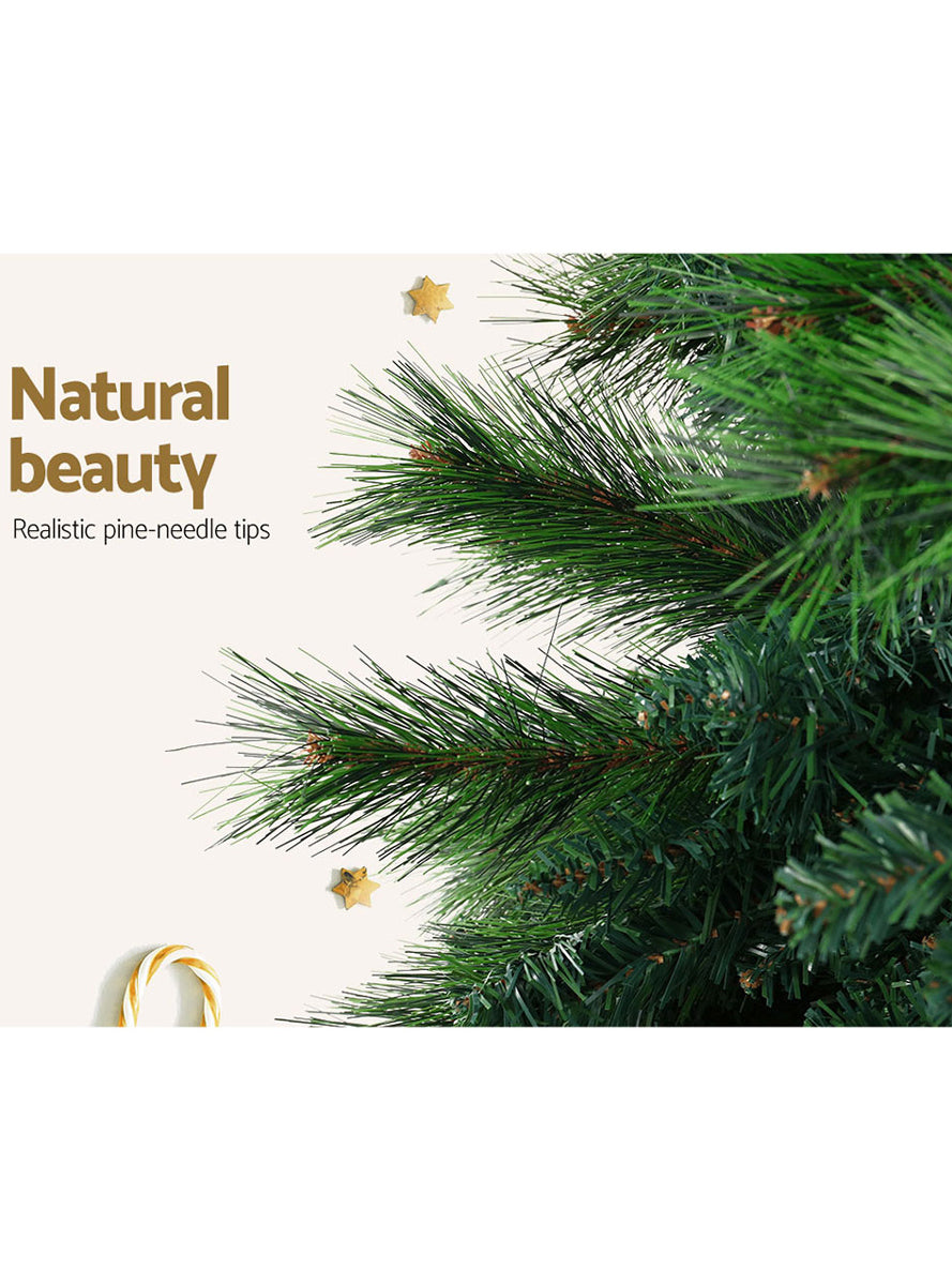 Jingle Jollys 180cm Green Christmas Tree with Pine Needles - Information Image 3