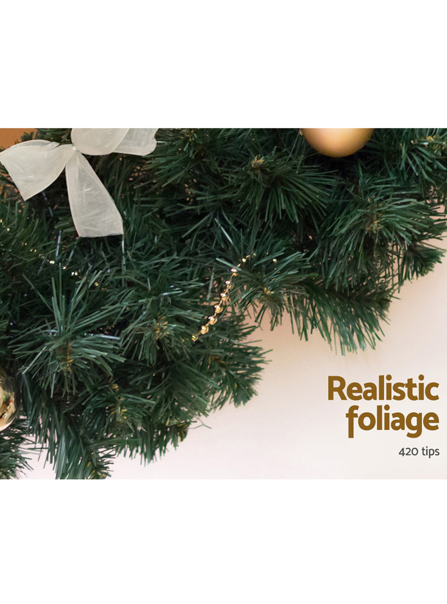 Jingle Jollys 180cm Plain Christmas Garland - Information Image 2