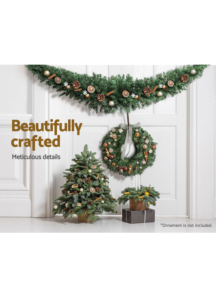 Jingle Jollys 180cm Plain Christmas Garland - Information Image 3