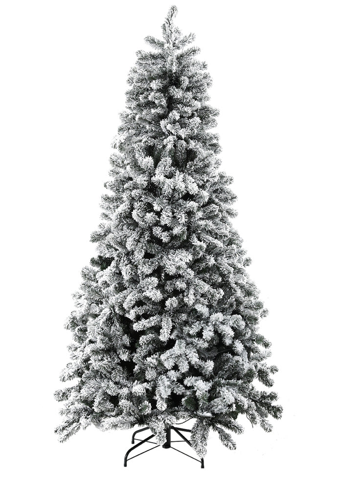 Jingle Jollys 180cm Prelit Snow Flocked Christmas Tree - Main Image