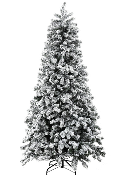 Jingle Jollys 180cm Prelit Snow Flocked Christmas Tree - Main Image