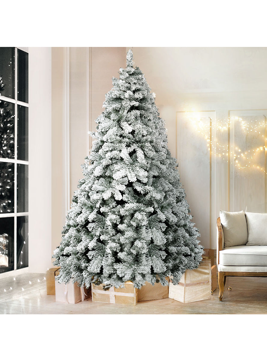 Jingle Jollys 180cm Snow Flocked Christmas Tree - Alternate Image