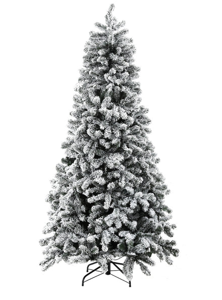 Jingle Jollys 210cm Prelit Snow Flocked Christmas Tree - Main Image