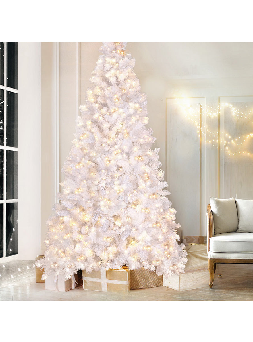 Jingle Jollys 210cm Prelit White Christmas Tree - Alternate Image 2