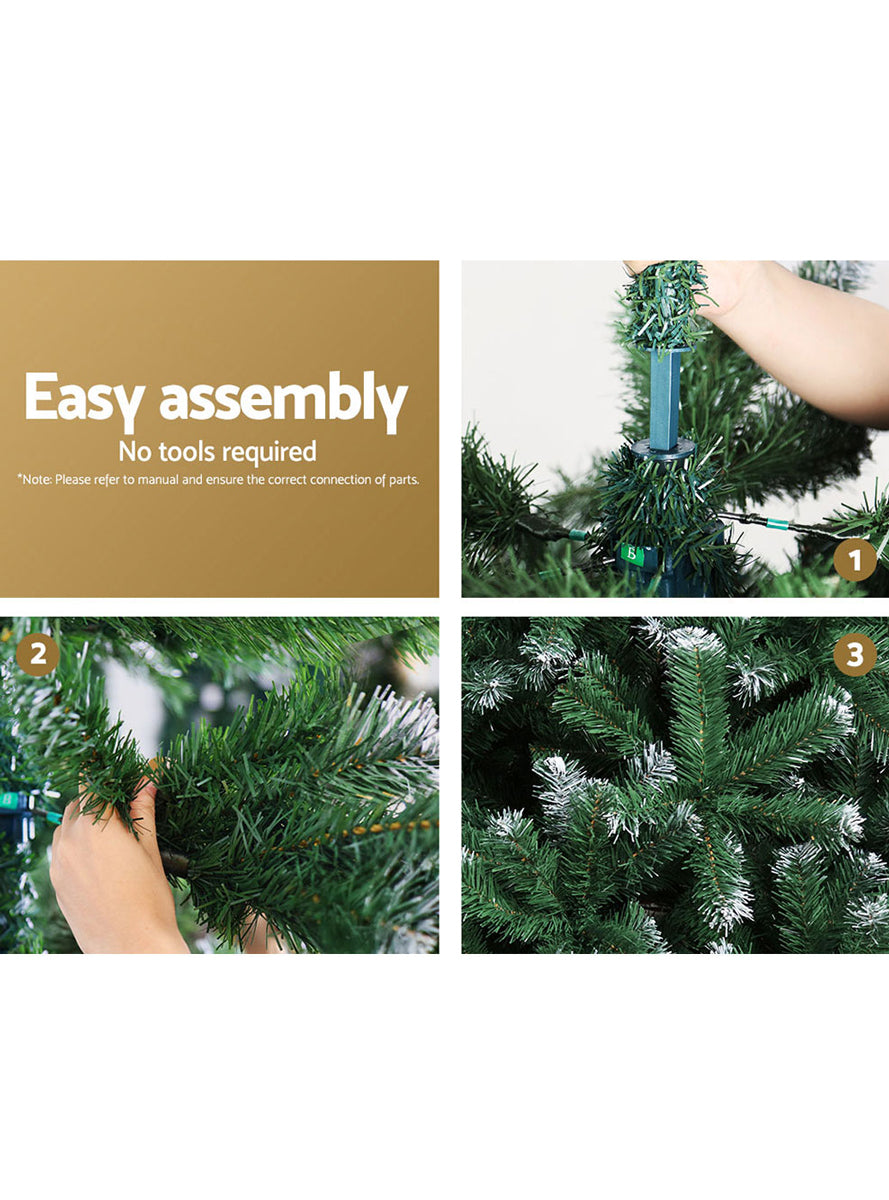 Jingle Jollys 210cm Snow Tipped Christmas Tree - Information Image 2