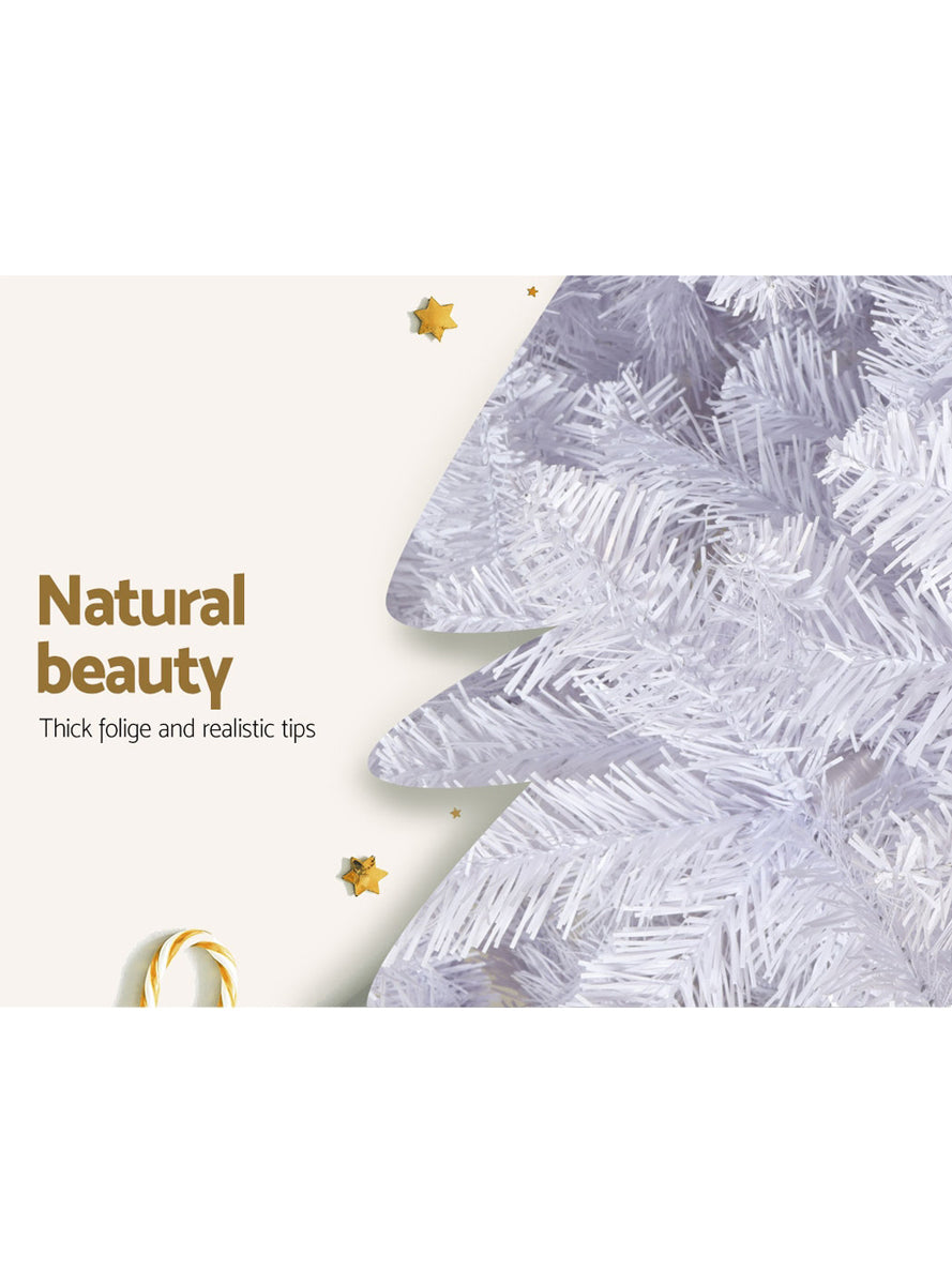 Jingle Jollys 210cm White Christmas Tree - Information Image 2