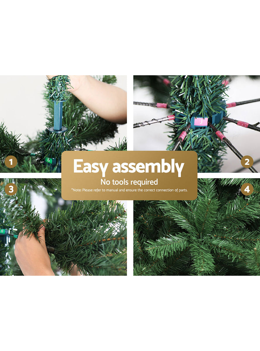 Jingle Jollys 240cm Classic Green Christmas Tree - Information Image 2