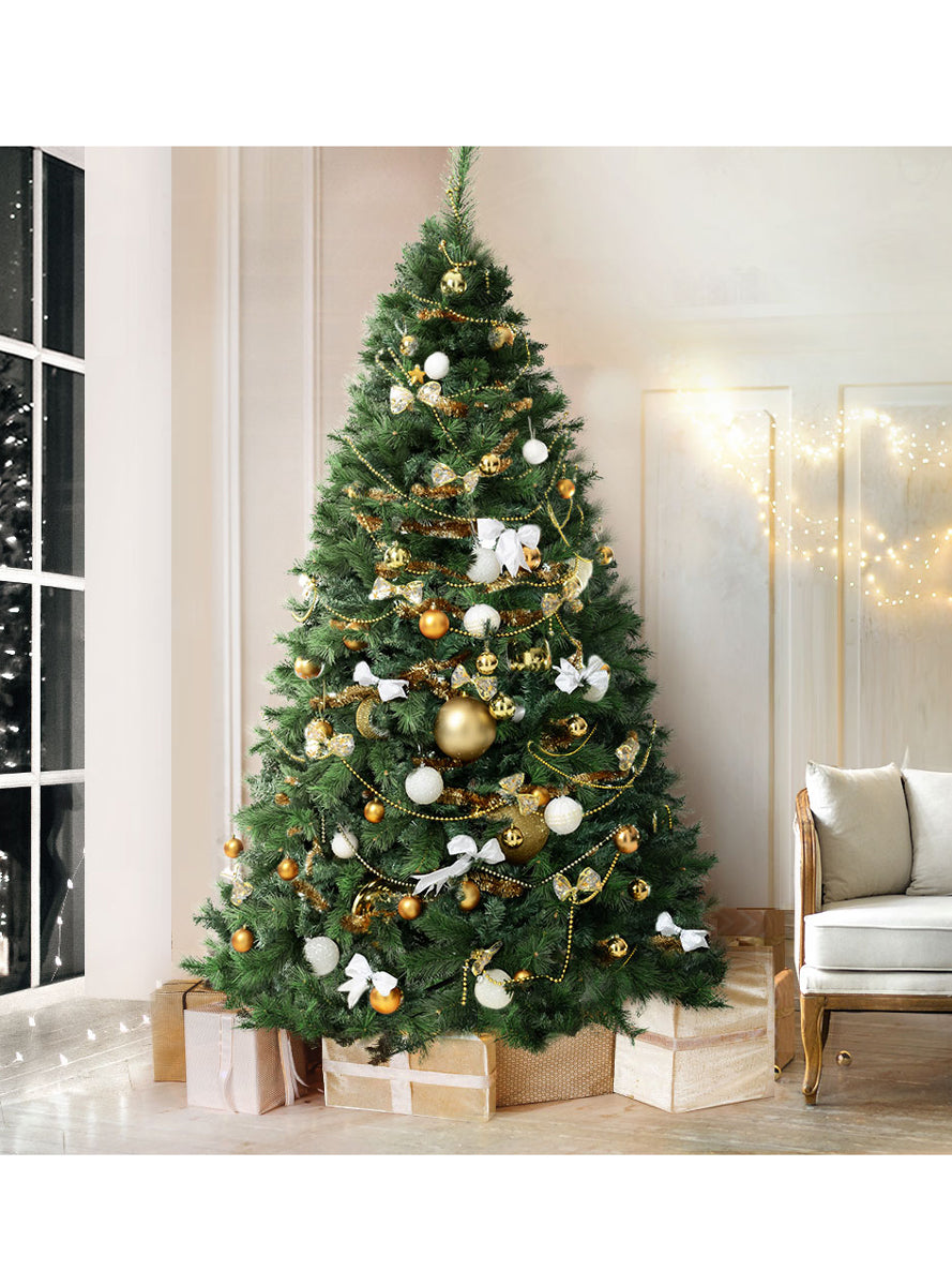 Jingle Jollys 240cm Classic Green Christmas Tree with Pine Needles - Alternate Image
