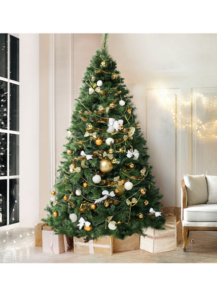 Jingle Jollys 240cm Classic Green Christmas Tree with Pine Needles - Alternate Image