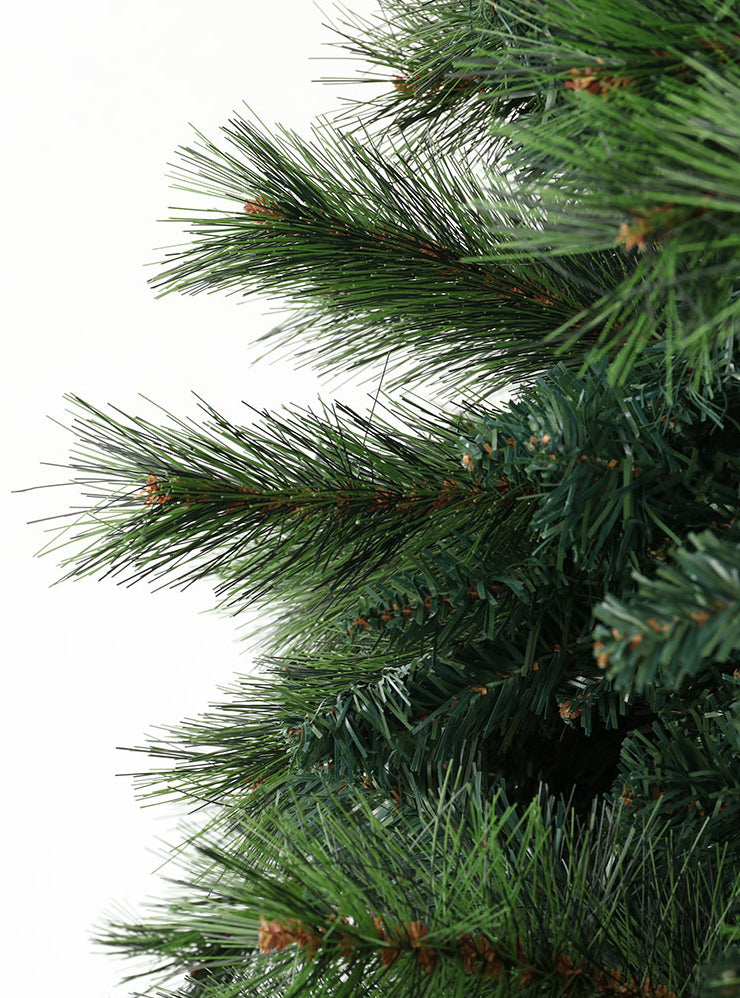 Jingle Jollys 240cm Classic Green Christmas Tree with Pine Needles - Close Image 1