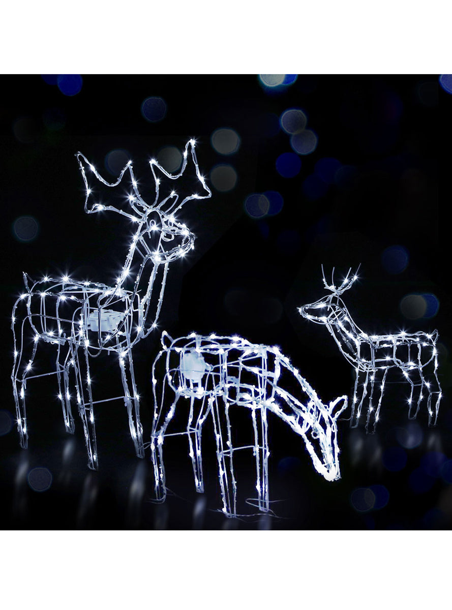 Jingle Jollys 3 Piece Reindeer Rope Light Decoration Set - Main Image
