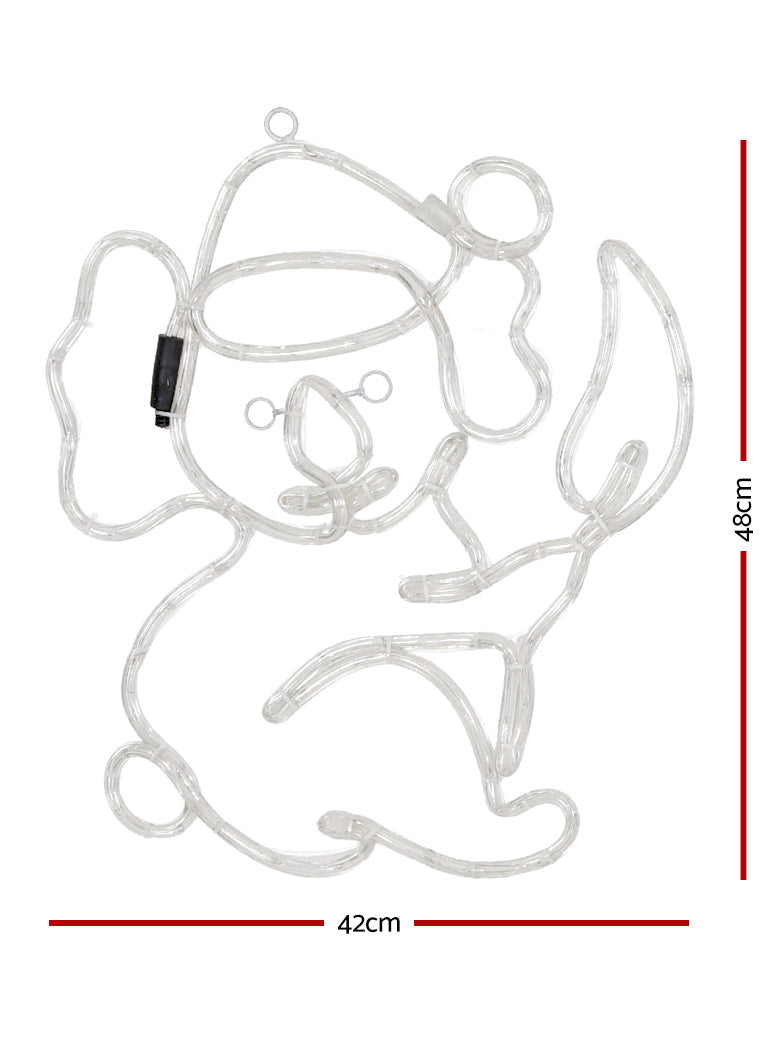 Jingle Jollys Koala Rope Light Christmas Decoration 48cm - Dimensions Image