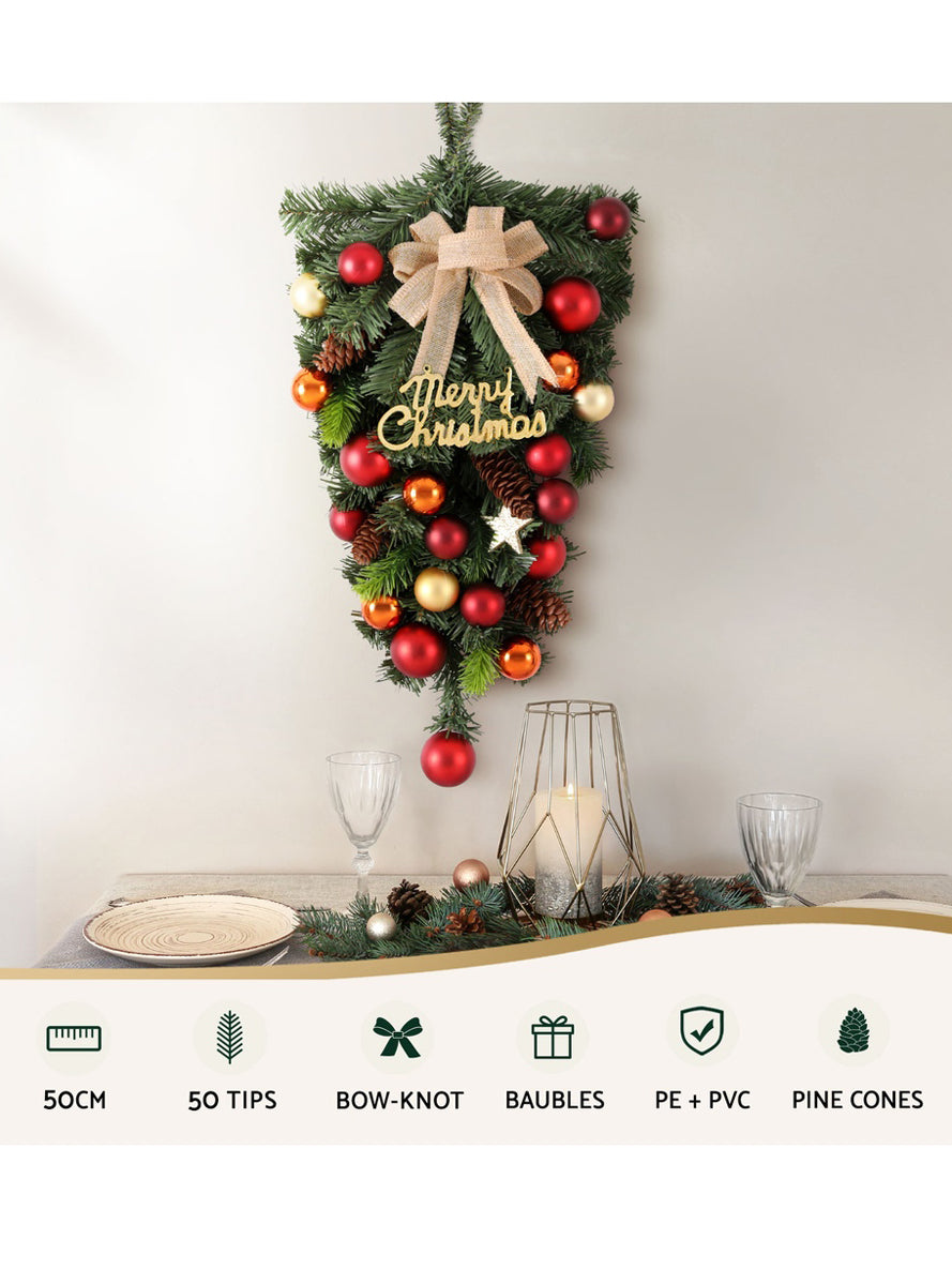 Jingle Jollys Hanging Christmas Garland Decoration 50cm - Information Image 1