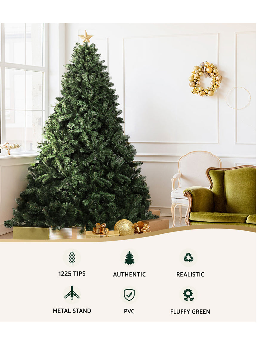 Jingle Jollys Classic Green Christmas Tree 240cm - Information Image