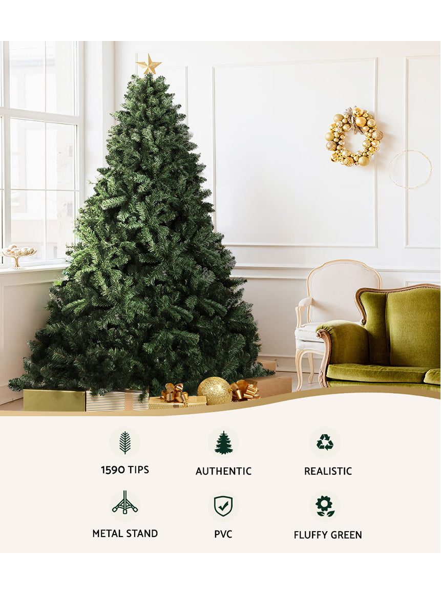 Jingle Jollys Classic Green Christmas Tree 270cm - Information Image