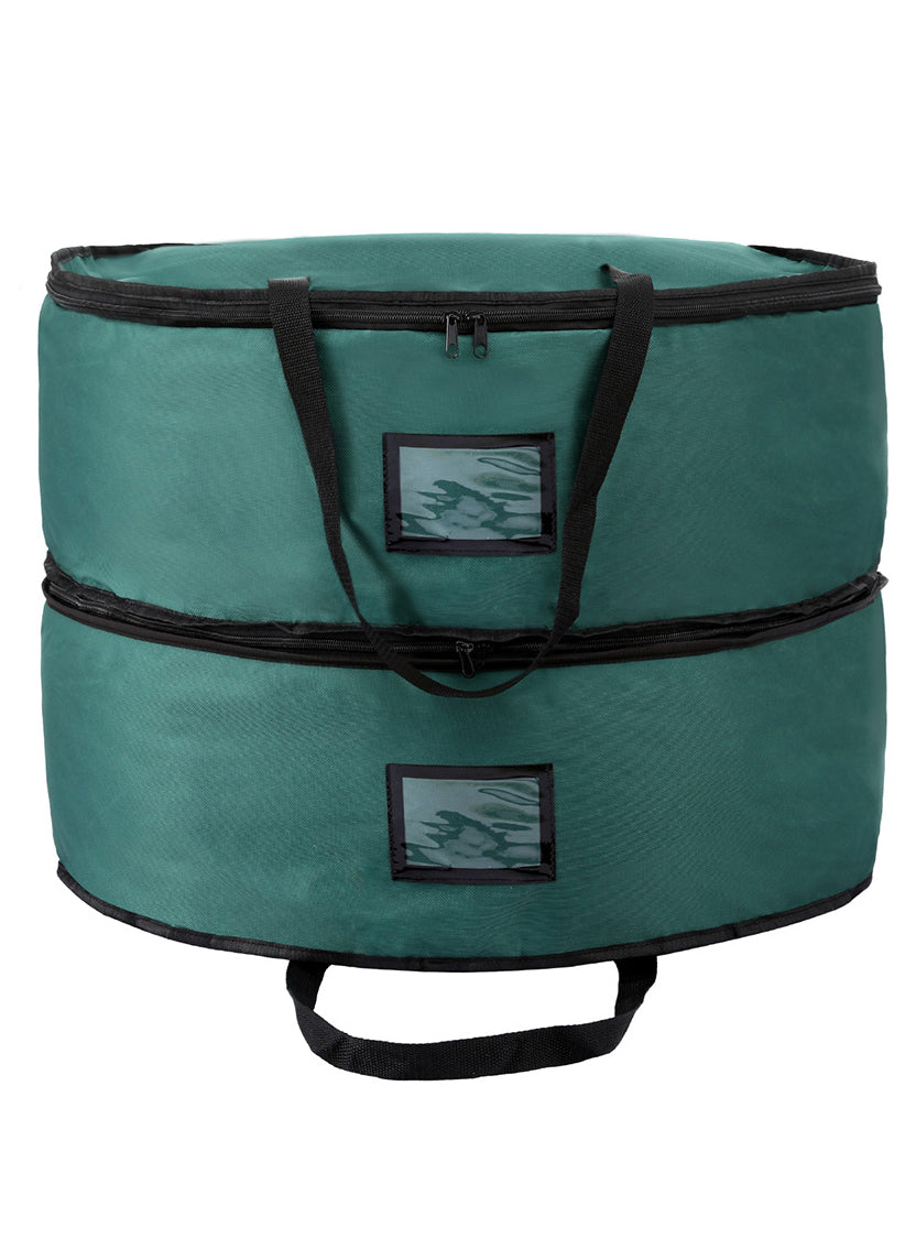 Jingle Jollys Green 2 Tier Wreath Storage Bag - Alternate Image 1