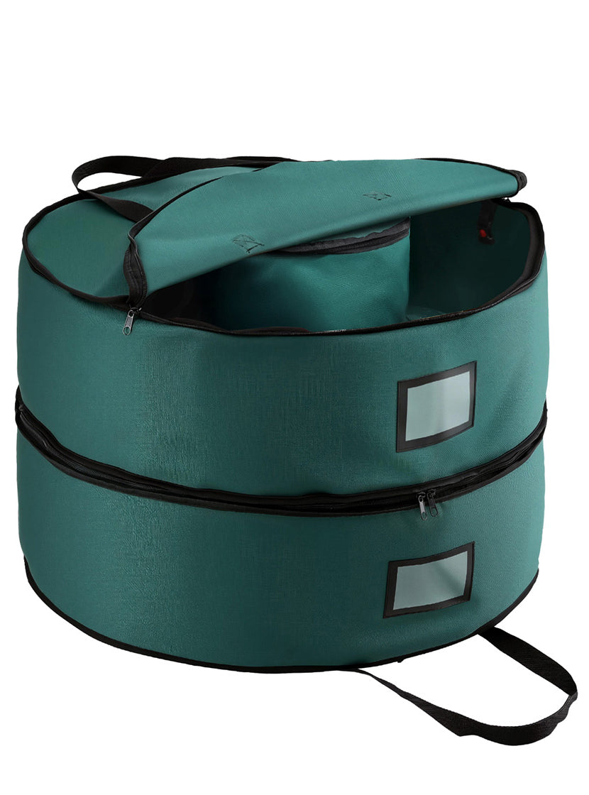 Jingle Jollys Green 2 Tier Wreath Storage Bag - Main Image