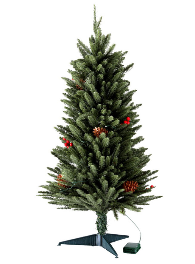 Jingle Jollys Mini Prelit Christmas Tree with Decorations 90cm - Alternate Image 1
