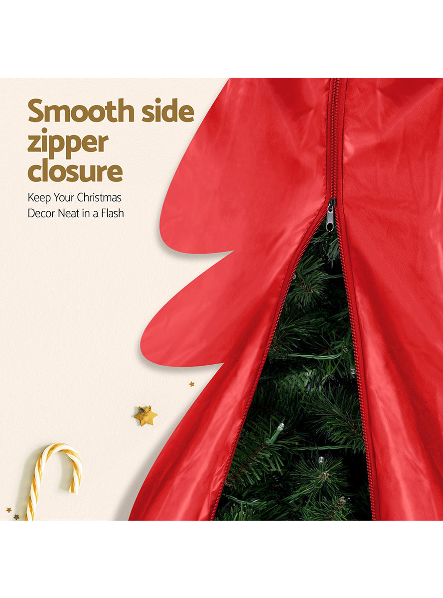 Jingle Jollys Red Up To 8ft Christmas Tree Storage Bag - Information Image 2