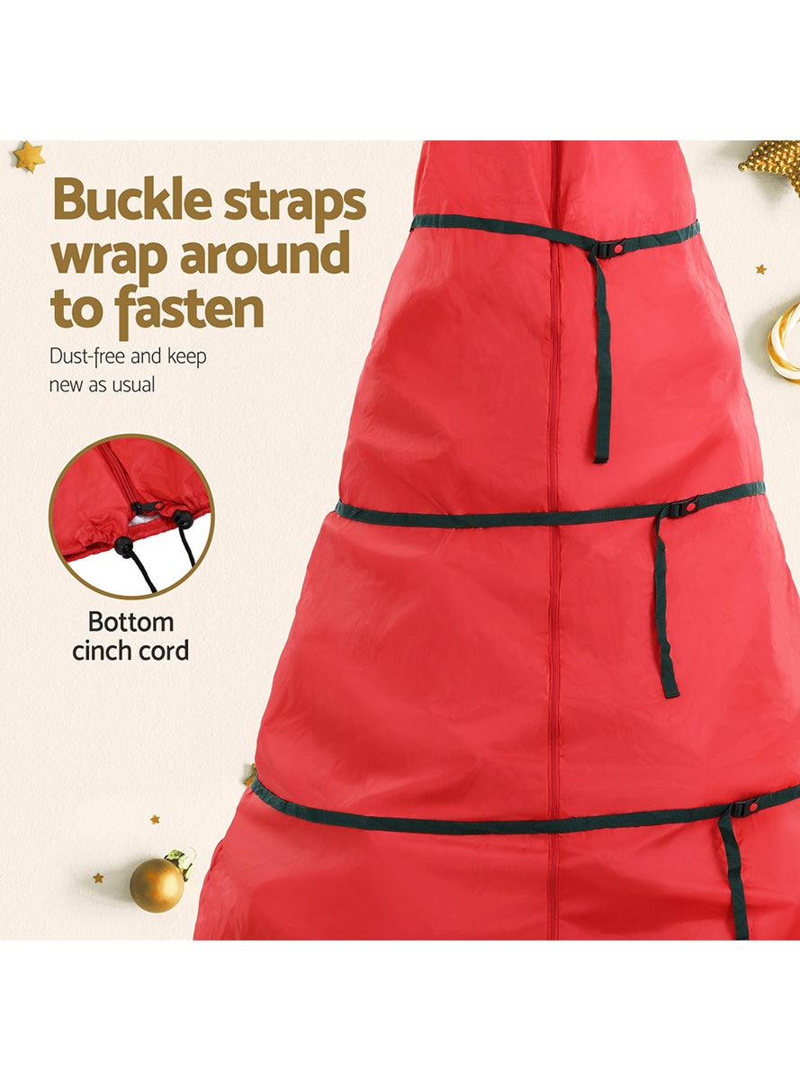 Jingle Jollys Red Up To 8ft Christmas Tree Storage Bag - Information Image 3