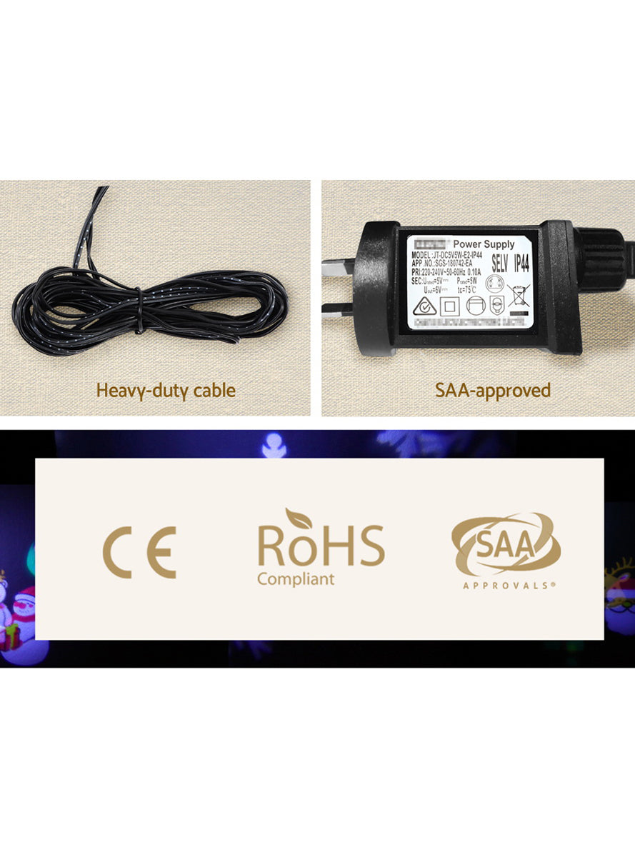 Jingle Jollys Switchable Projector Light Christmas Decoration - Information Image 4