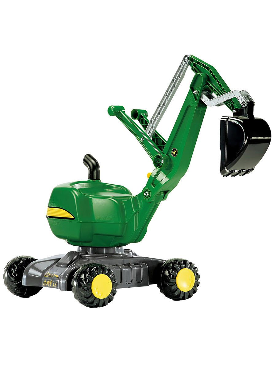 John Deere Green Ride On Excavator Digger - Main Image