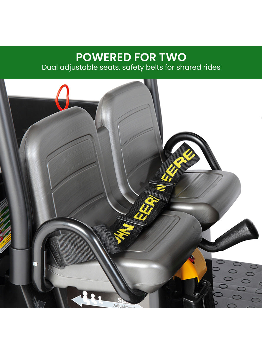 John Deere Midnight Black Gator XUV Kids Ride On Dual Seat Buggy - Info Image 4
