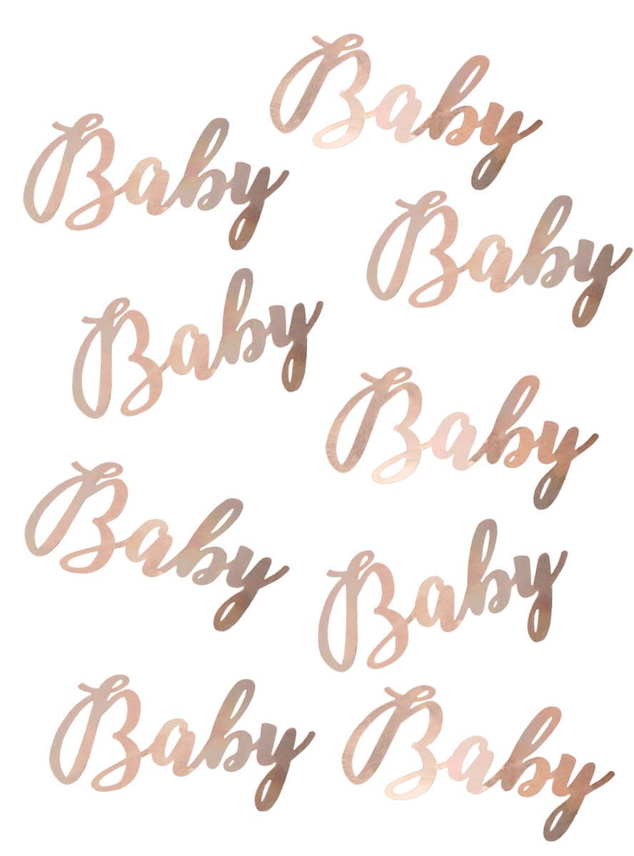 Image of Rose Gold Pack of 5cm BABY Confetti