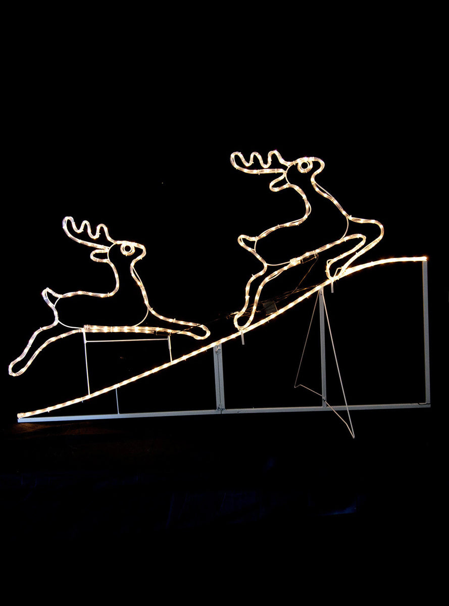 Jumping Reindeer Animated Rope Light Christmas Decoration - Main Image