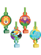 Image of Jungle Safari 8 Pack Blowouts Party Favours