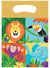 Image Of Jungle Safari 8 Pack Plastic Loot Bags