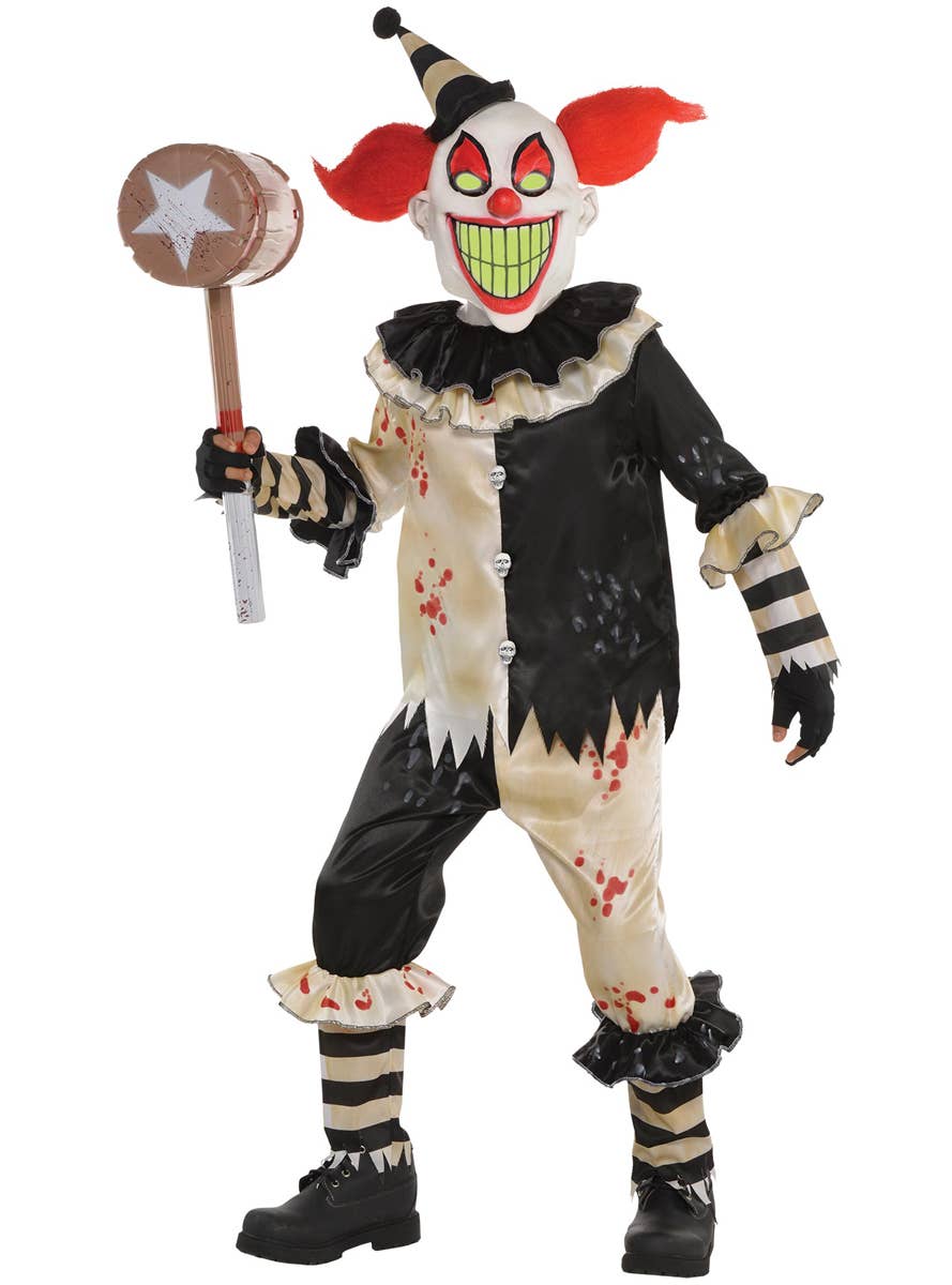 Image of Nightmare Carnival Clown Teen Boys Halloween Costume 