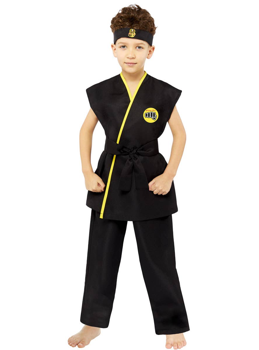 Officially Licensed Cobra Kai Black Karate Gi for Boys