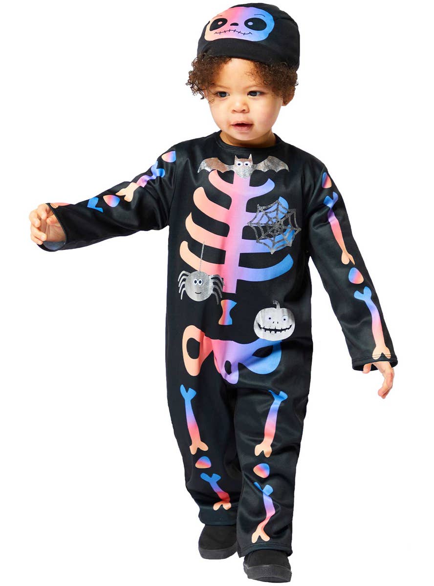 Image of Pastel Skeleton Toddler Halloween Costume - Main Image