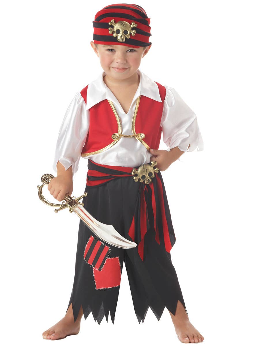 Toddler Boys Pirate Fancy Dress Costume - Main Image