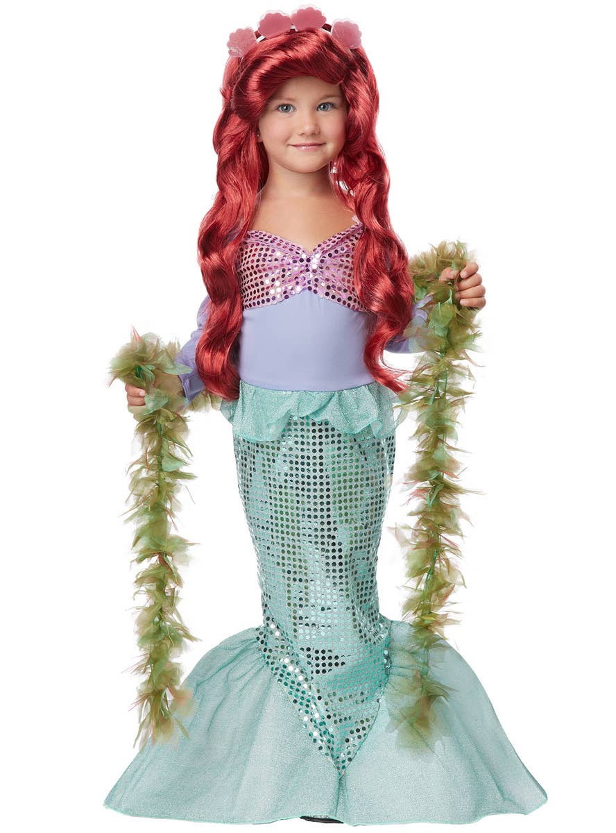 Girl's Little Mermaid Ariel Costume Main View