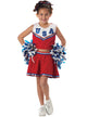 Girl's American Cheerleader Costume Uniform Front View