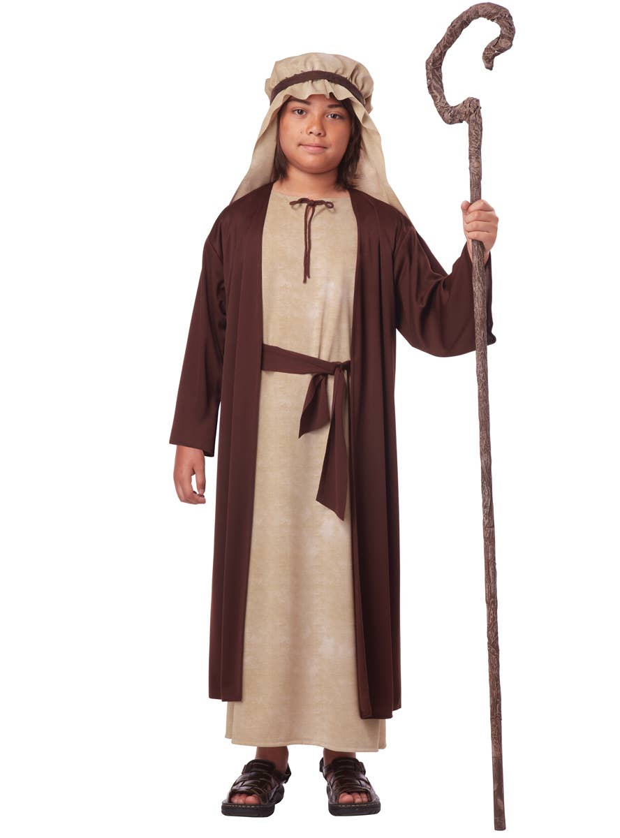 Boy's Joseph Bible Nativity Christmas Fancy Dress Costume Front