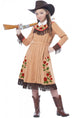 Girls Wild West Fancy Dress Cowgirl Costume - Front View