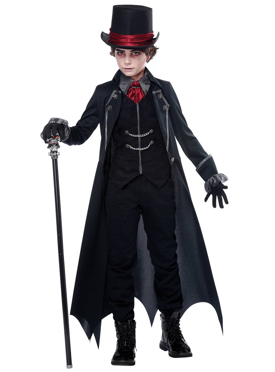 Deluxe Gothic Vampire Boy's Halloween Costume - Main Image