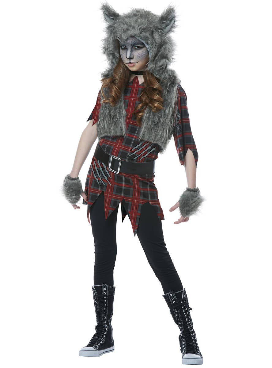 California Costumes Girls Grey Werewolf Halloween Costume Alt Image