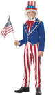 United States Boys Uncle Sam American Book Week Costume Front View