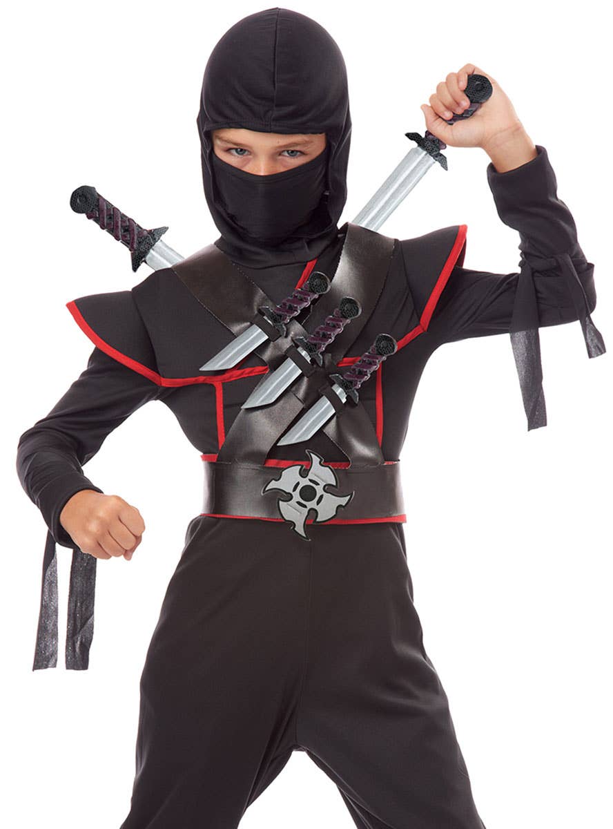 Stealthy Ninja Boys Costume Weapon Set Main Image